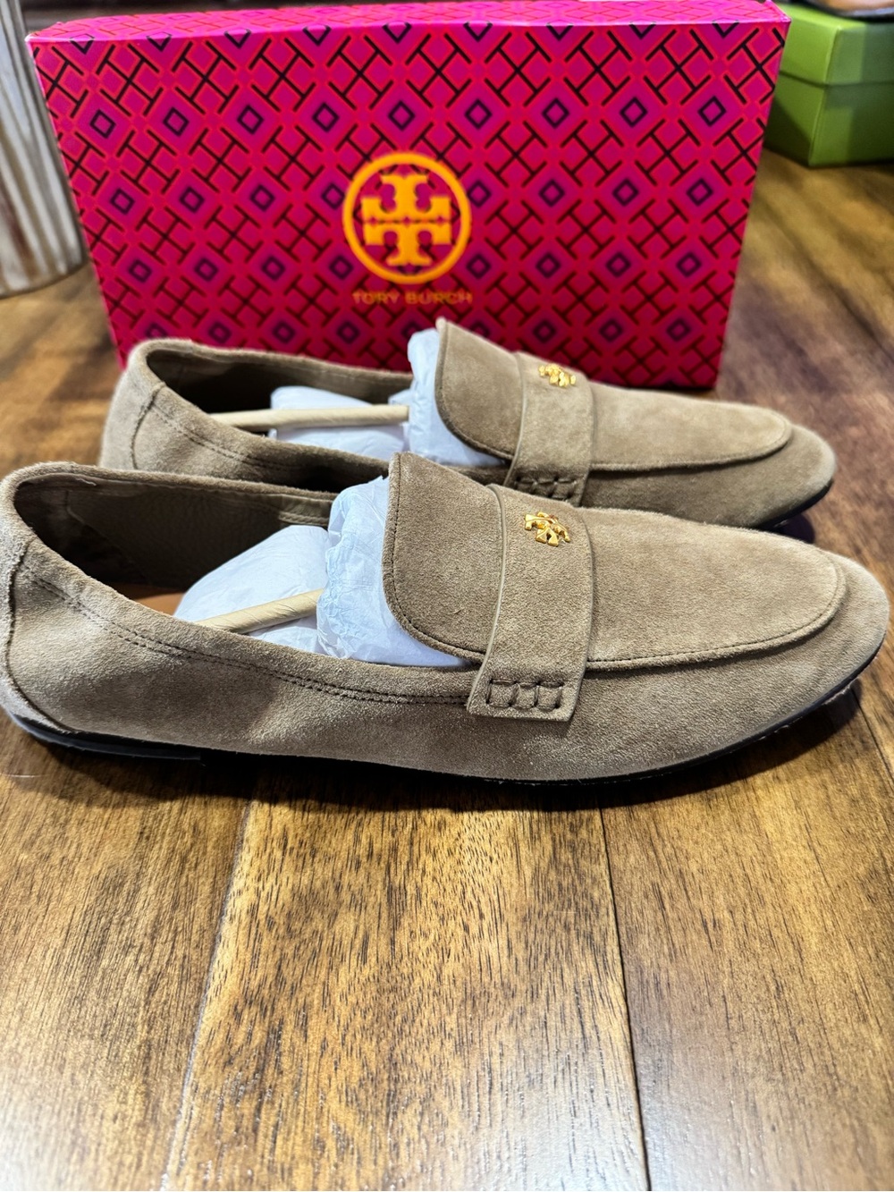 Tory Burch Suede Ballet Loafer - Picture 2 of 8